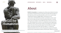 Desktop Screenshot of mcgillforhumanities.com