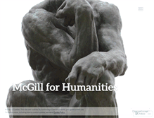 Tablet Screenshot of mcgillforhumanities.com